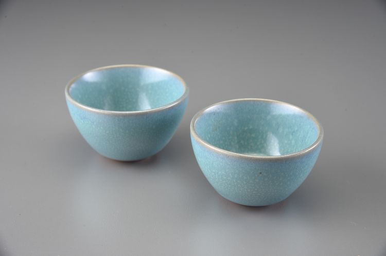 天目天藍翡翠不倒杯(60cc)