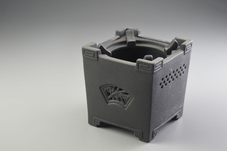 岩礦古韻四方爐座