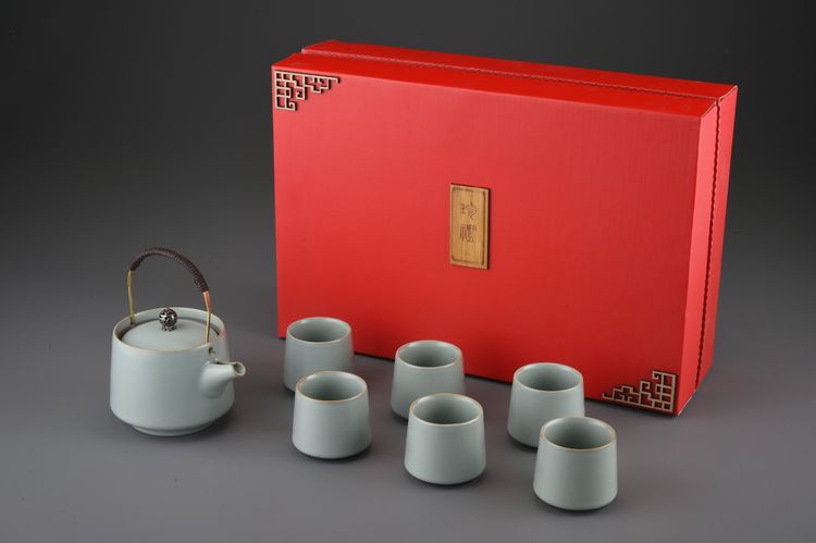 新天青提樑壺6直筒大杯禮盒