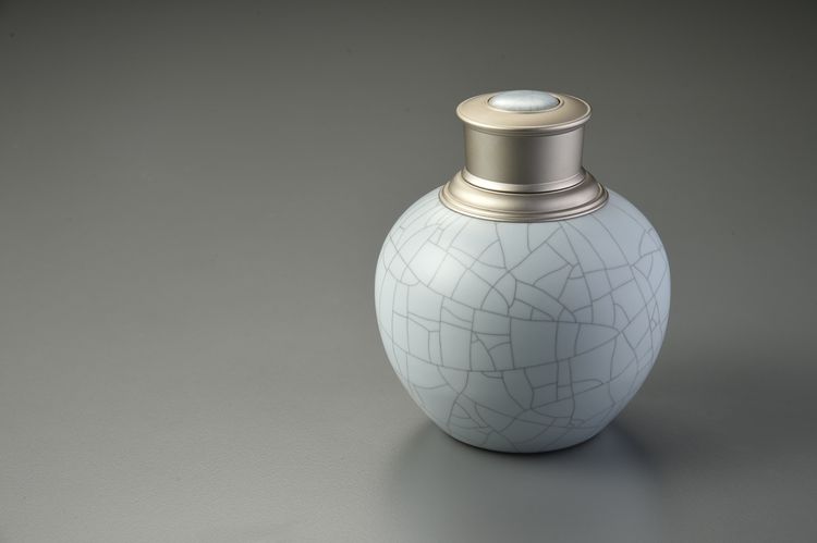 汝窯天青精瓷5兩茶葉罐(附盒/袋)