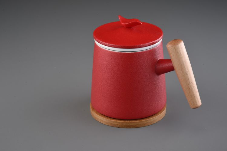 豔紅工匠4件式馬克杯(350cc)