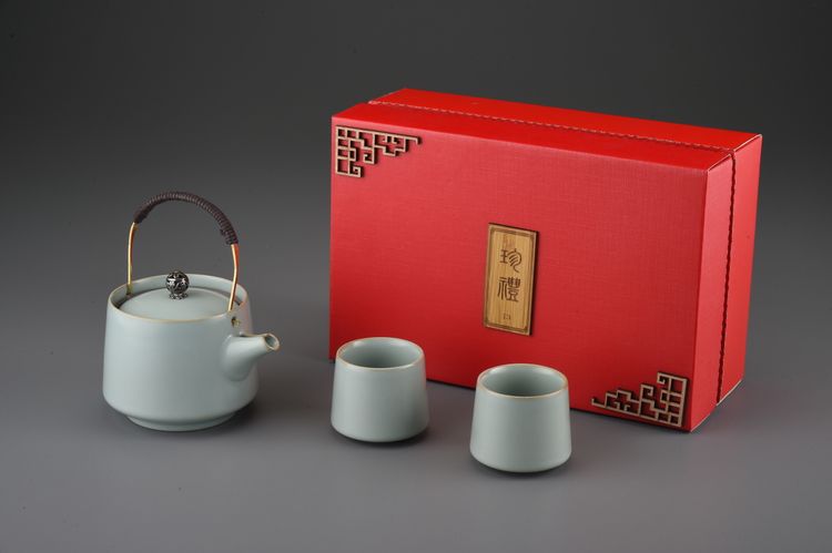 新天青提樑壺2直筒大杯禮盒