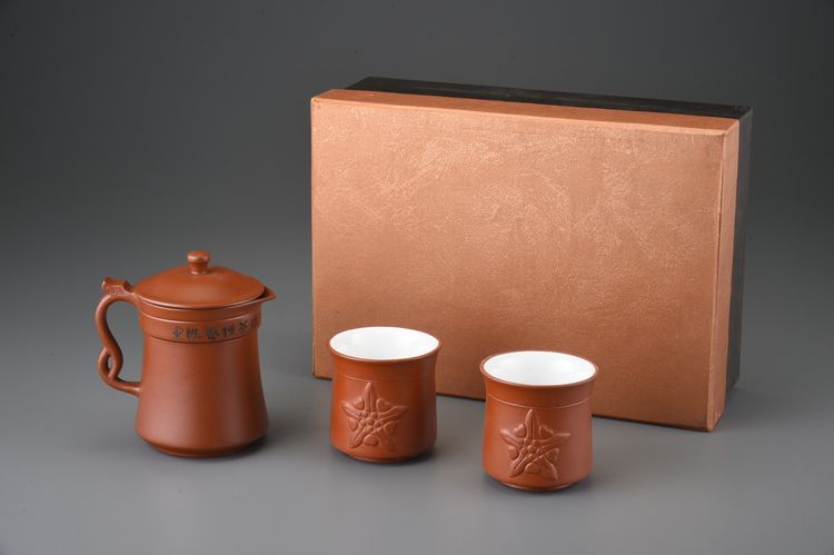 紅泥1壺2杯巧茗杯組