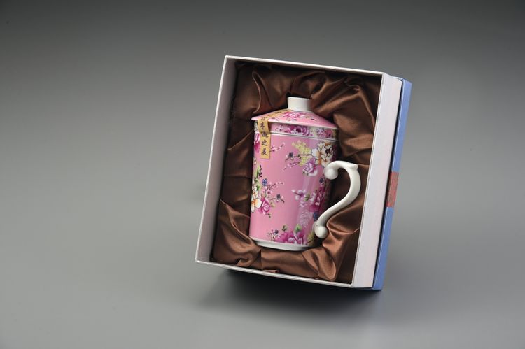 花團錦簇單入三件式馬克杯(單入平裝)