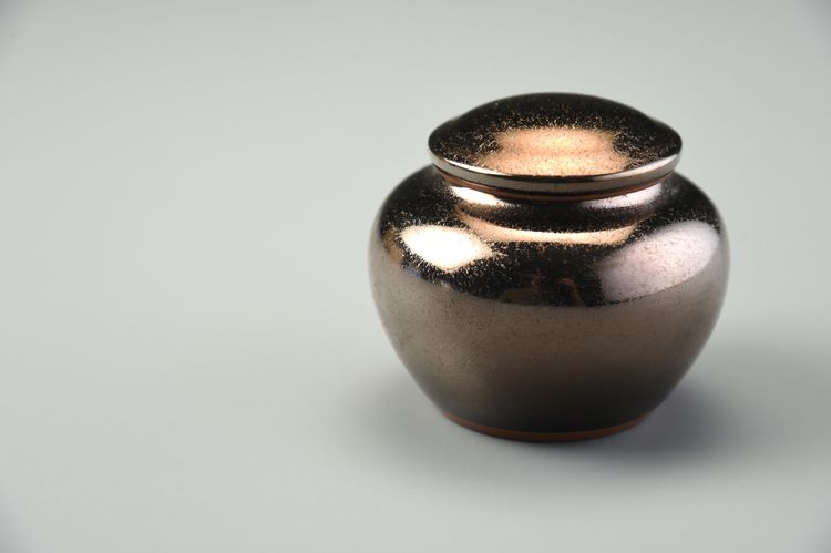 黃金釉玫瑰金1兩茶葉罐