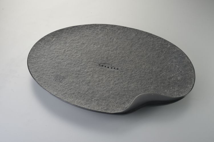 黑金石小荷葉排水石盤