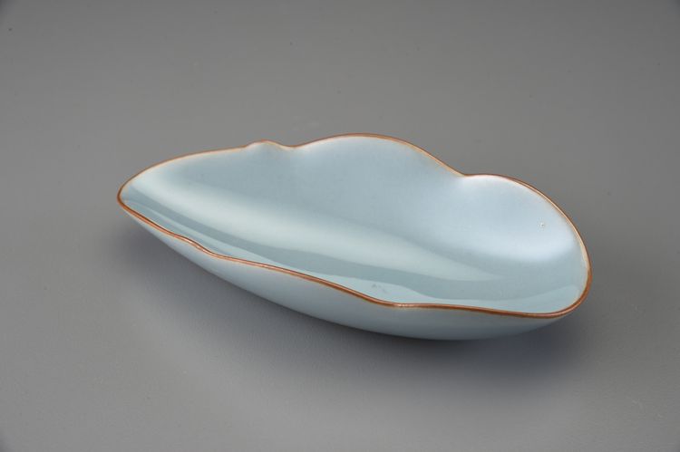 官窯荷葉型茶荷