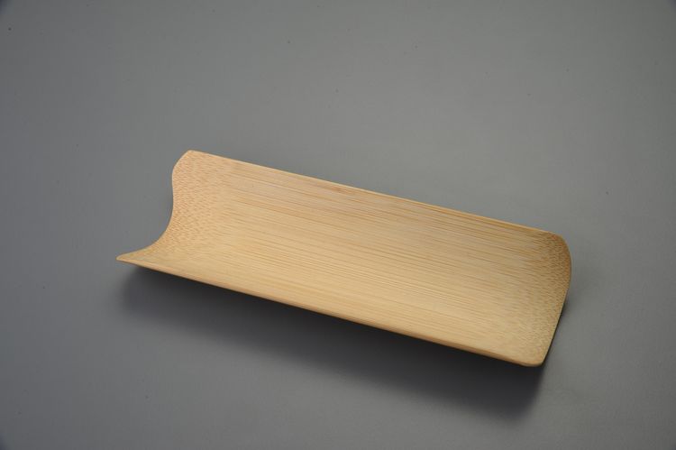 手工精雕竹茶荷(素面)