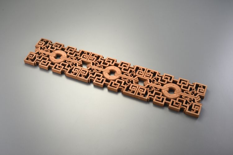 香樟空雕花盤座/大長方