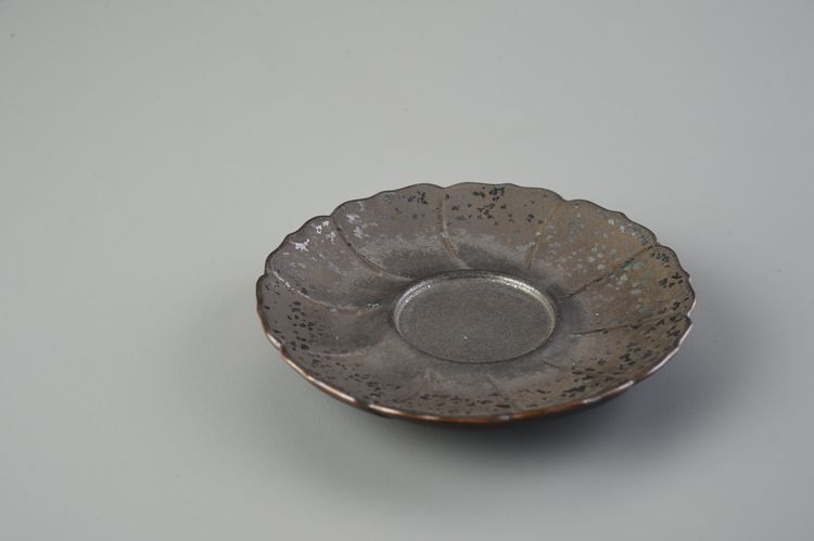 鐵鏽釉葵花杯墊