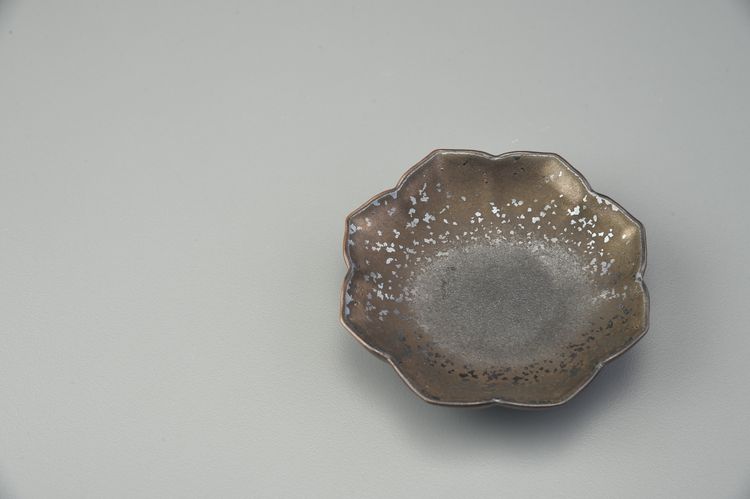 鐵鏽釉荷花杯墊