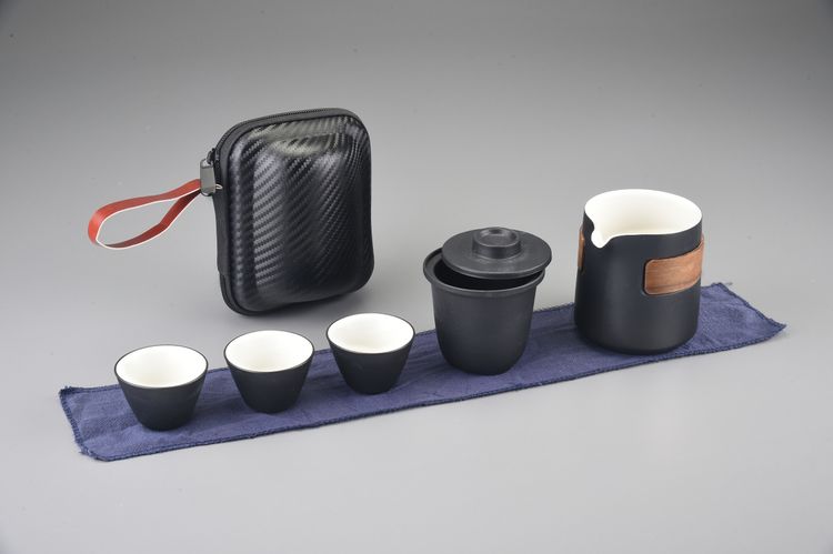 質感黑防燙1壺3杯旅行組(260cc)