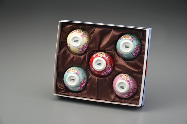 花團錦簇中反口杯5入裝(平裝)